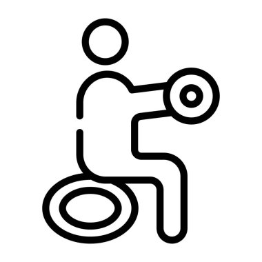 Halter egzersizinin doğrusal simgesini indir