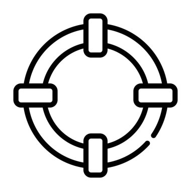 Yaşam şamandırasının kişiselleştirilebilir doğrusal simgesi