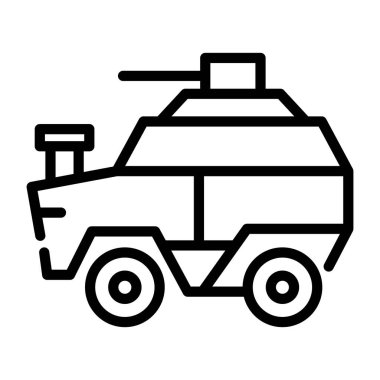 Bir ordu tank hattı vektörü