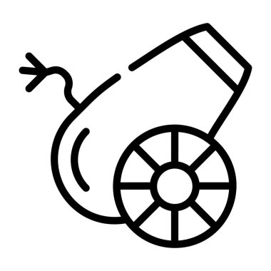 Bir topun doğrusal vektör simgesi.