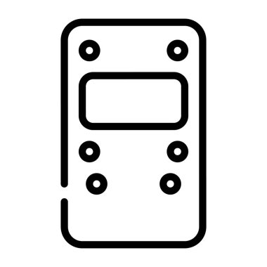 Askeri mobil hat simgesi tasarımı