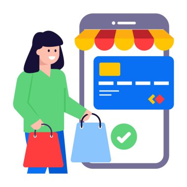 Göze çarpan düz ticari simge