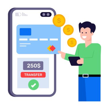 Para transferinin modaya uygun simgesi