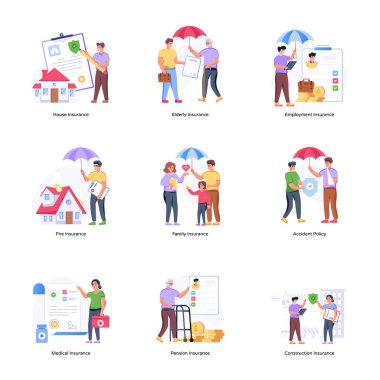 Sigorta Düz Çizimler Paketi