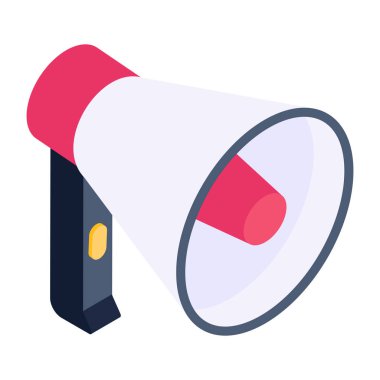 Promosyonun yaratıcı izometrik simgesi