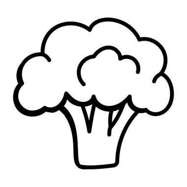 Karnabahar 'ın modaya uygun karalama simgesi