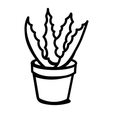 Bir karalama ve moda tasarımı içinde Aloe Vera