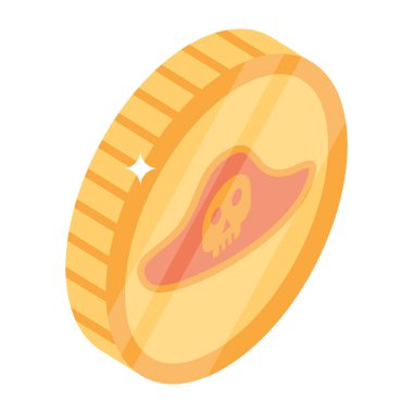 Düzenlenebilir korsan para simgesi indirmesi