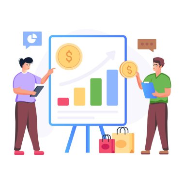 Ticari kar grafiğinin en iyi düz çizimi