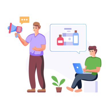 Satışlar analizi düz illüstrasyon prim kullanımı için