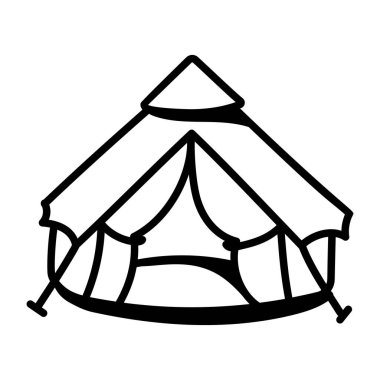 Bu karalama kampı ikonunun görüntüsünü yakalayın.