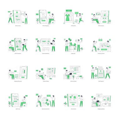 Ticari Düz Çizimler Koleksiyonu