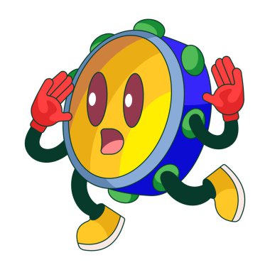 Bir tef gösteren düz bir çizim