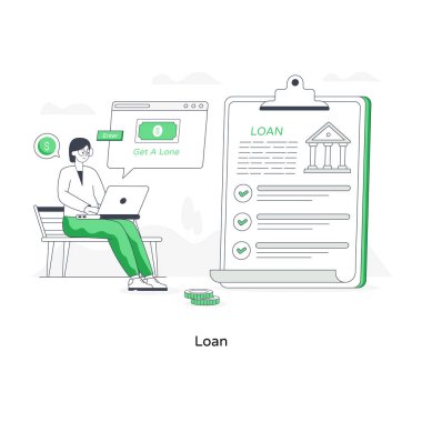 Benzersiz, düz bir kredi çizimi