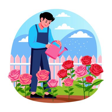 Karakter sulandırıcı bitkinin düz bir çizimi