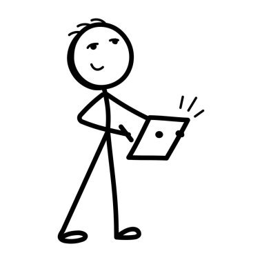 Rapor yazarken büyüleyici bir el çizimi simgesi