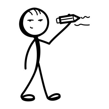 Birinci sınıf bir el yazısı simgesi