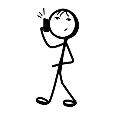 Çağrıldığında karalama simgesi vektörü