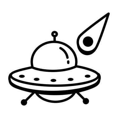 Uzaylı gemisi, UFO 'nun karalama simgesi.