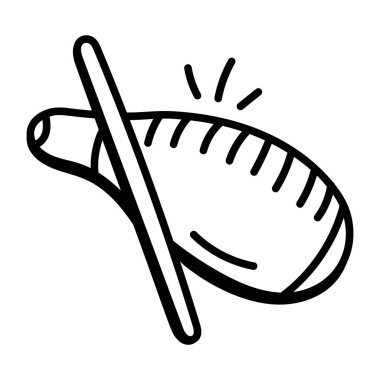 Guiro 'nun el çizimi ikonuna bir bakın.