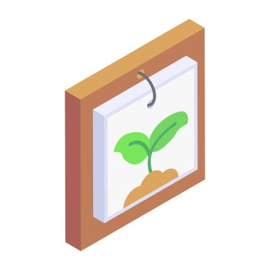 Bir tarımın izometrik simgesi