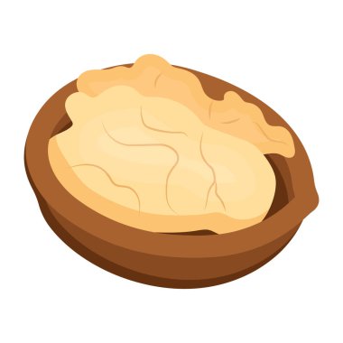 Cevizin izmetrik simgesini kullanmaya hazır