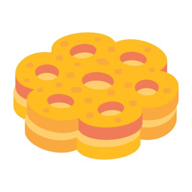 Kurabiyenin bu inanılmaz izometrik simgesini tut