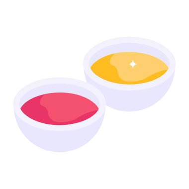 Sos kullanımının izometrik simgesi