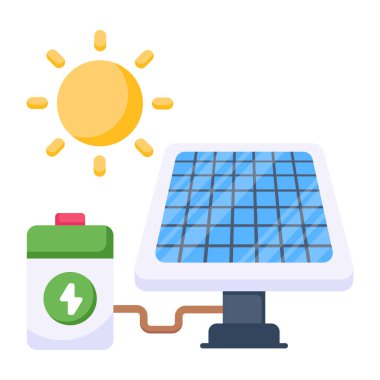 Yeşil enerji izometrik dizaynının bir simgesi