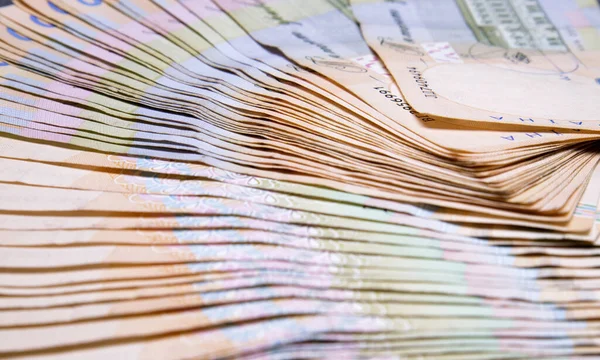 Primer plano de hryvnia ucraniana money.Money Ukraine.High foto de calidad — Foto de Stock