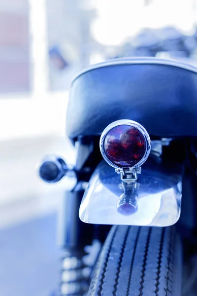 Rear stop signal on an old model of Japanese motorcycle — Stockfoto