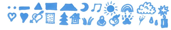 Handgezeichnete Illustration des Markers Icons auf weißem Hintergrund. — Stockfoto