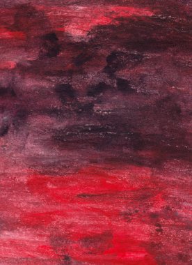 Soyut kırmızı suluboya arka plan. El çizimi illüstrasyon.