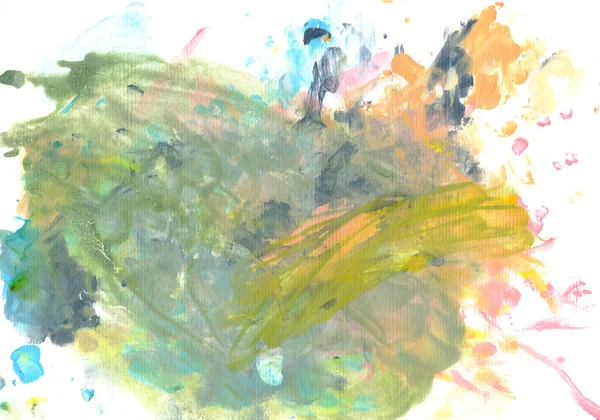 手工绘制的丙烯酸背景。柔和的颜色丙烯酸绘画. — 图库照片