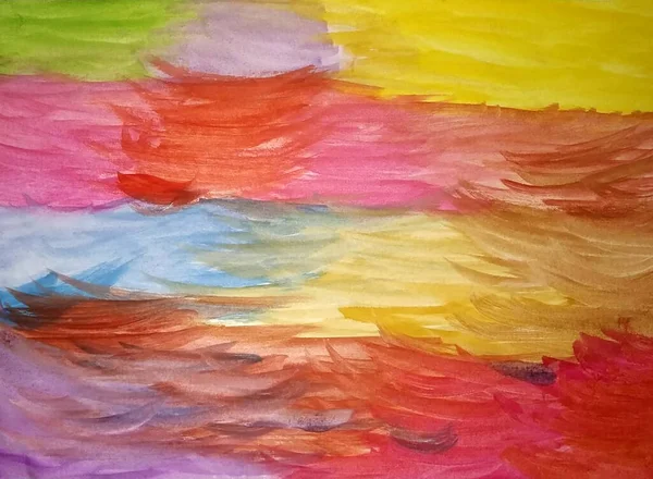 Abstract hand drawn colorful background. Watercolor painting. — Stock Photo, Image