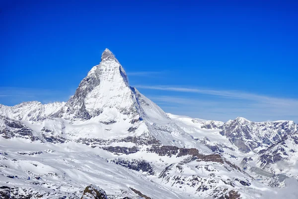 Pico Matterhorn con cielo azul claro —  Fotos de Stock