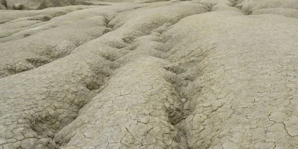 Calentamiento Global Suelo Agrietado Con Polvo Textura Áspera Superficie Seca — Foto de Stock