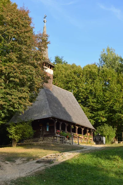 Gereja Kayu Tradisional Wilayah Maramures Utara Transilvania — Stok Foto