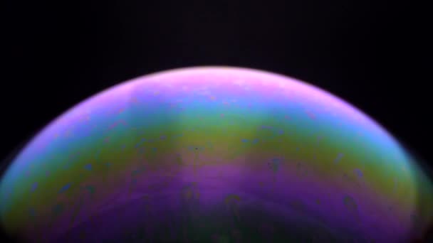 Bright Colorful Bubble Moves Light — Stock Video