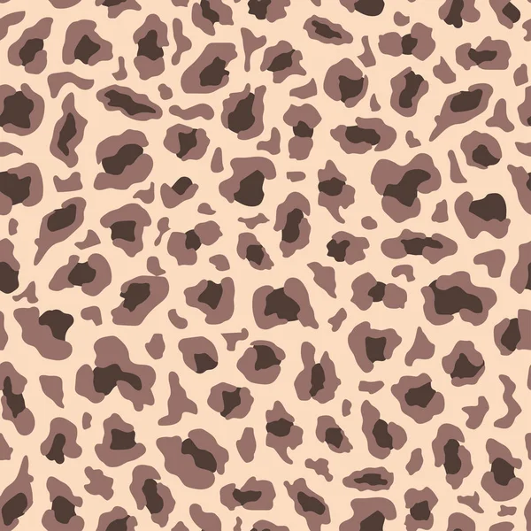 Leopardo Modello Pelle Animale Senza Soluzione Continuità Classica Texture Leo — Vettoriale Stock