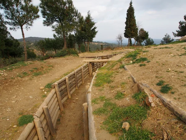 Loopgraven van Gallipoli — Stockfoto
