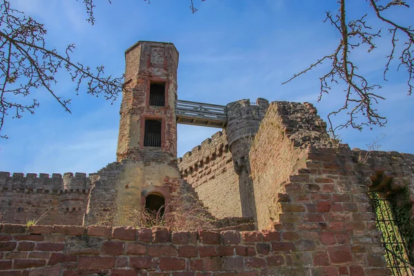 Ruined Dilsberg Castle — Stock Photo, Image
