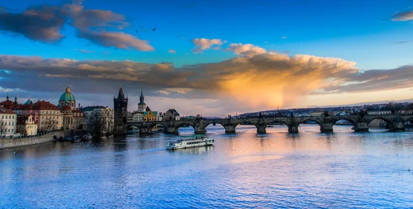 Řeka Vltava, Praha — Stock fotografie