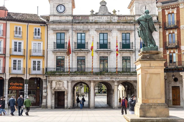 Burgos Spanien April 2021 Plaza Mayor Der Stadt Burgos Mit — Stockfoto