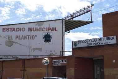 BURGOS, SPAIN - 24 Mayıs 2021: Belediye Stadyumu 