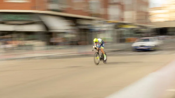 Burgos España Agosto 2021 Jinetes Del Tour España Una Prueba — Foto de Stock