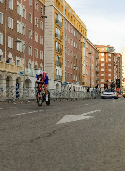 Burgos Ισπανια Αυγούστου 2021 Ποδηλατικός Αγώνας Του Tour Spain Ατομική — Φωτογραφία Αρχείου