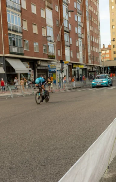 Burgos Spain August 2021 Riders Tour Spain Cybering Race Individual — 스톡 사진