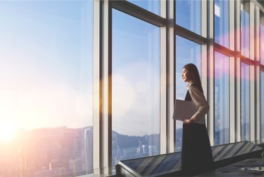 Successful female office worker