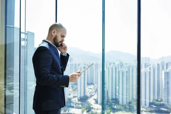 Young lawyer with digital tablet — Stock fotografie